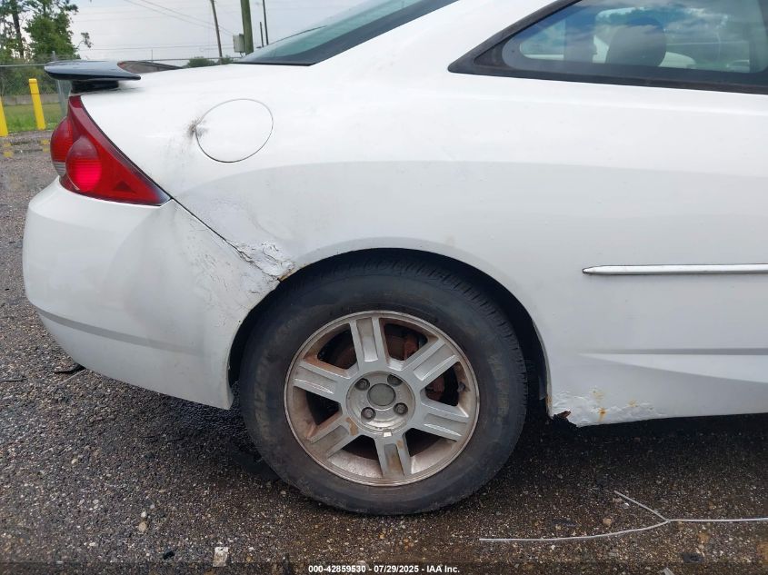 2002 Mercury Cougar V6 VIN: 1ZWFT61L125605219 Lot: 42859530