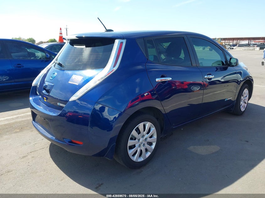 2017 Nissan Leaf S Blue Lot 111042859570 Vin 1N4BZ0CPXHC311717