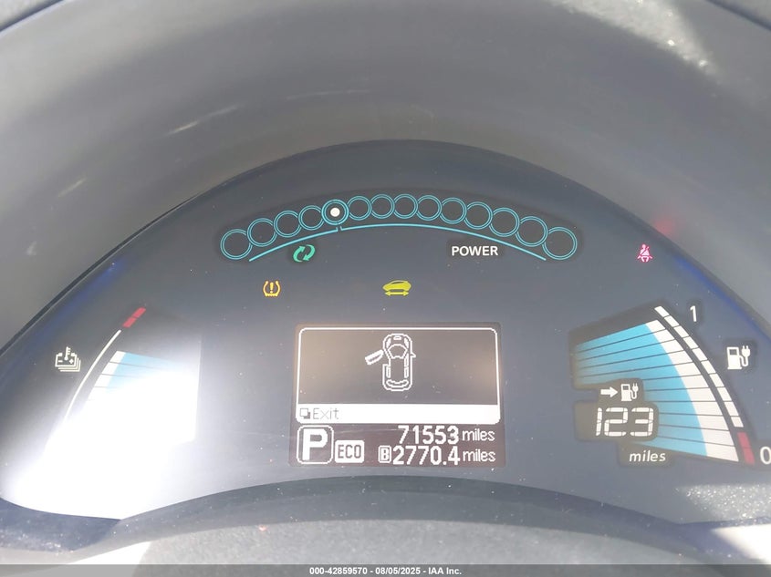 2017 Nissan Leaf S Blue Lot 111042859570 Vin 1N4BZ0CPXHC311717