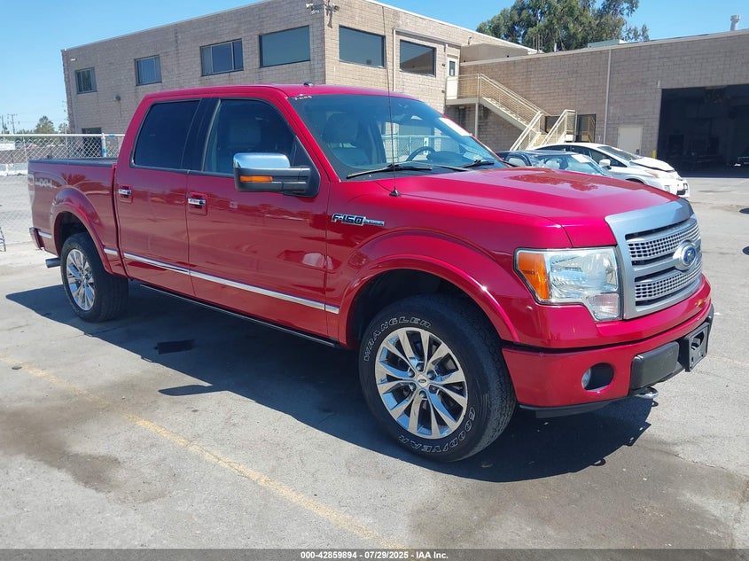 1FTFW1EF2BFA34873 2011 Ford F-150 Platinum auction photo 1