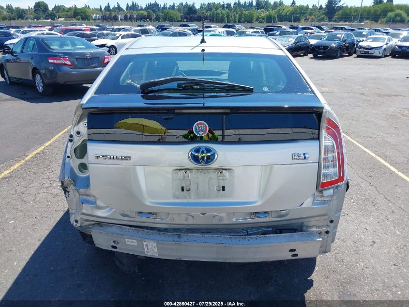 2013 Toyota Prius Two VIN: JTDKN3DU0D5699244 Lot: 42860427