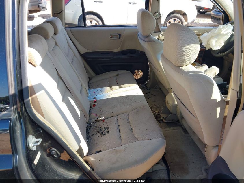 2002 Toyota Highlander V6 VIN: JTEGF21A620028853 Lot: 42860926