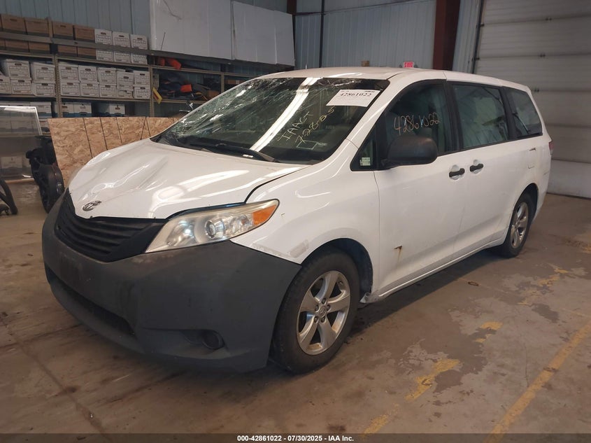 2013 Toyota Sienna L V6 7 Passenger VIN: 5TDZK3DC4DS326541 Lot: 42861022