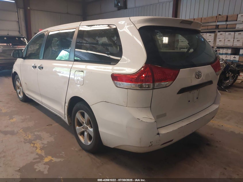 2013 Toyota Sienna L V6 7 Passenger VIN: 5TDZK3DC4DS326541 Lot: 42861022
