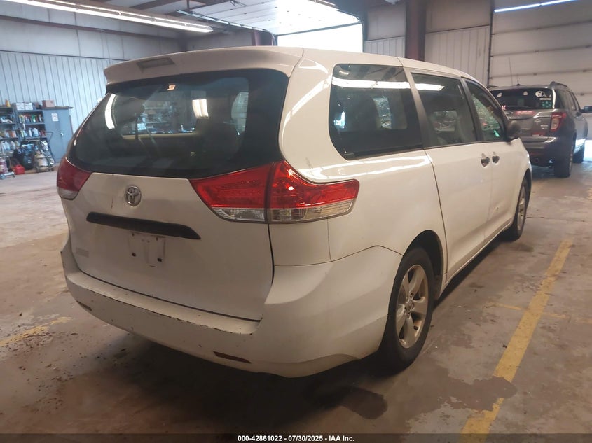 2013 Toyota Sienna L V6 7 Passenger VIN: 5TDZK3DC4DS326541 Lot: 42861022