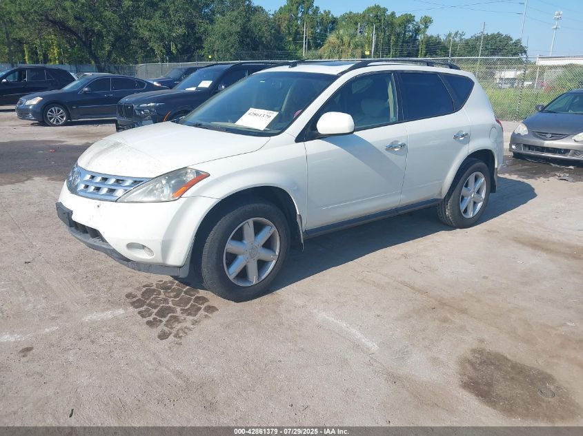 2004 Nissan Murano Sl white other gasoline JN8AZ08W24W303600 photo #3