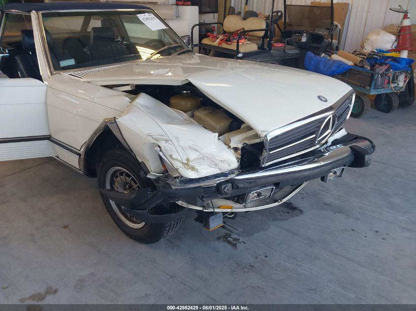 1984 Mercedes-Benz 380 Sl VIN: WDBBA45A7EA000334 Lot: 42862429