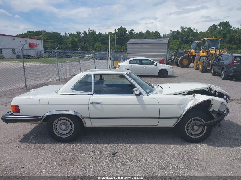 1984 Mercedes-Benz 380 Sl VIN: WDBBA45A7EA000334 Lot: 42862429