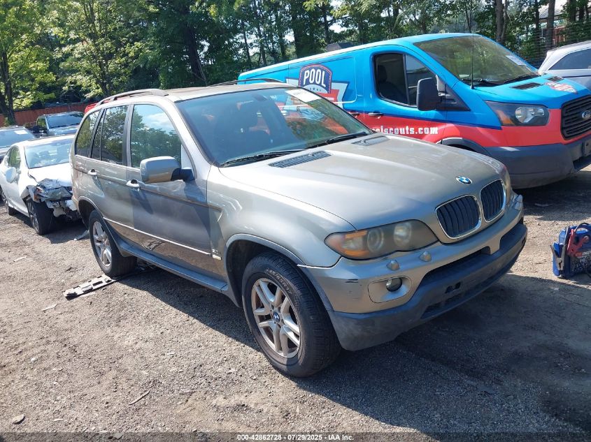 2005 BMW X5 3.0I VIN: 5UXFA13585LY04569 Lot: 42862728