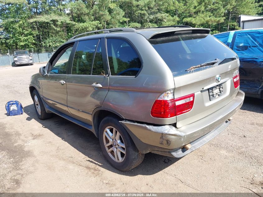 2005 BMW X5 3.0I VIN: 5UXFA13585LY04569 Lot: 42862728