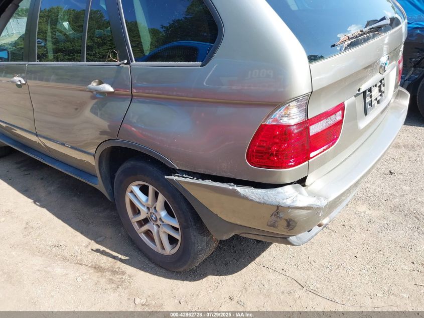 2005 BMW X5 3.0I VIN: 5UXFA13585LY04569 Lot: 42862728