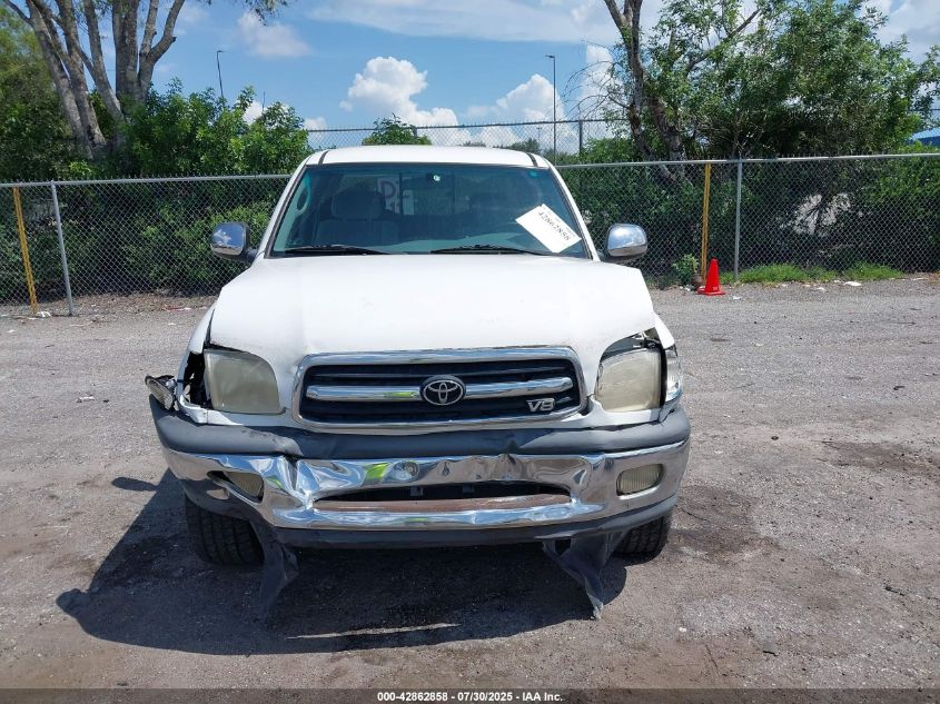 2001 Toyota Tundra Sr5 V8 VIN: 5TBRT34101S145355 Lot: 42862858