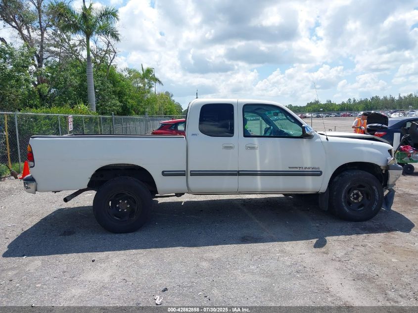2001 Toyota Tundra Sr5 V8 VIN: 5TBRT34101S145355 Lot: 42862858