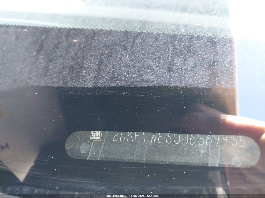 2013 GMC Terrain Slt-2 VIN: 2GKFLWE30D6369935 Lot: 42863032