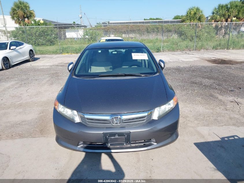 2012 Honda Civic Hf VIN: 2HGFB2F60CH550697 Lot: 42863042