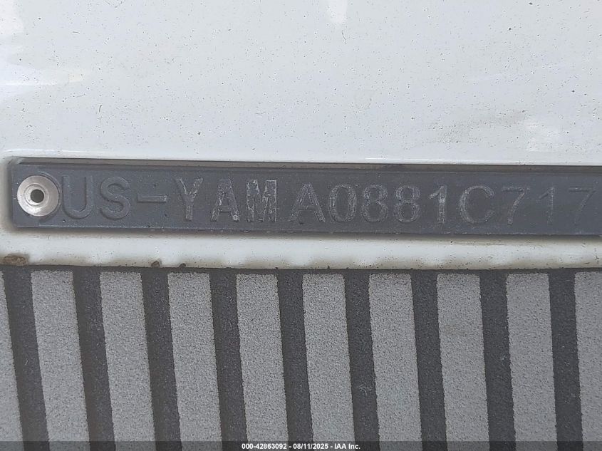 2017 Yamaha Waverunner VIN: YAMA9881C717 Lot: 42863092