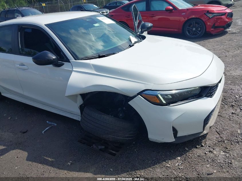 2025 Honda Civic Sport VIN: 2HGFE2F57SH500960 Lot: 42863099