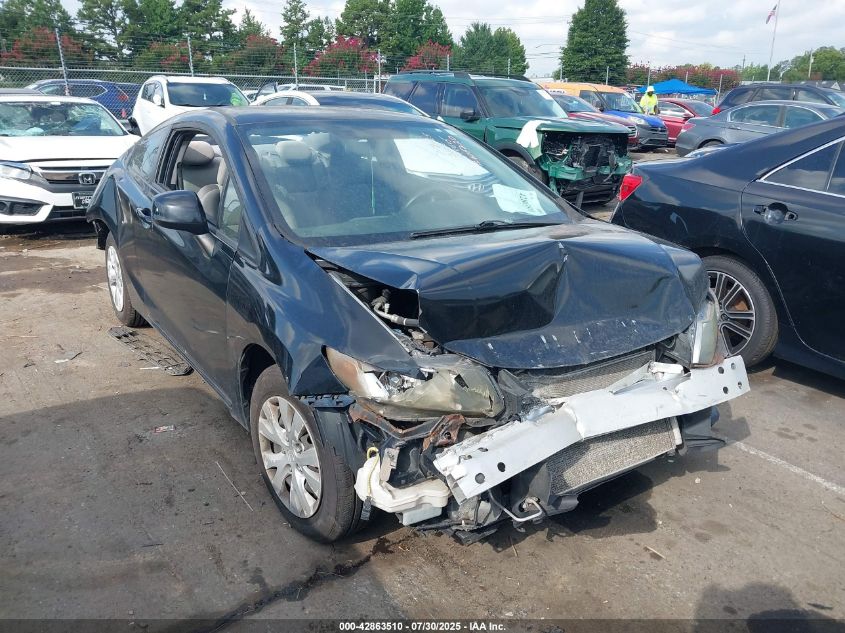 2012 Honda Civic Lx VIN: 2HGFG3B56CH510645 Lot: 42863510