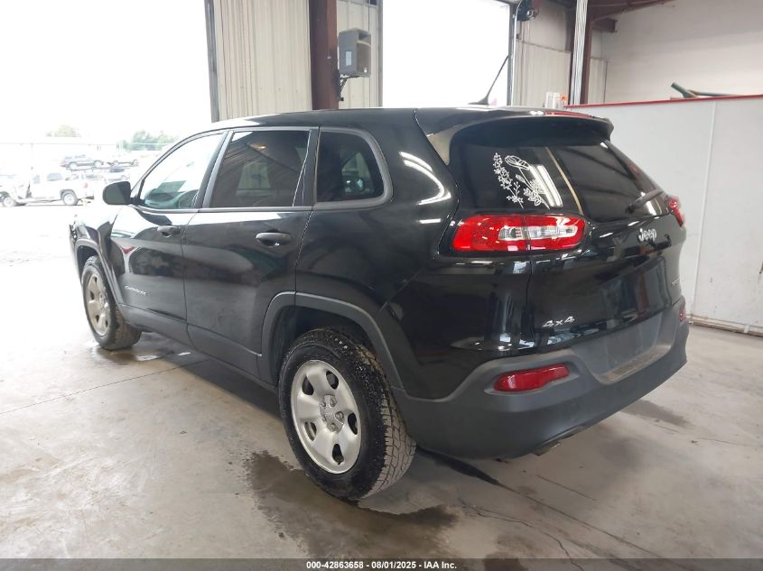 2016 Jeep Cherokee Sport VIN: 1C4PJMAB2GW266940 Lot: 42863658