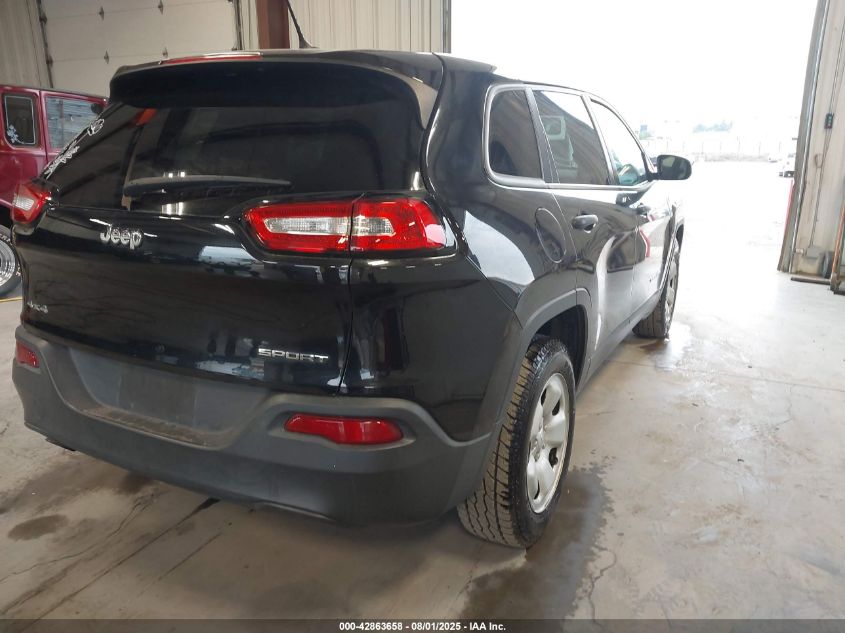 2016 Jeep Cherokee Sport VIN: 1C4PJMAB2GW266940 Lot: 42863658