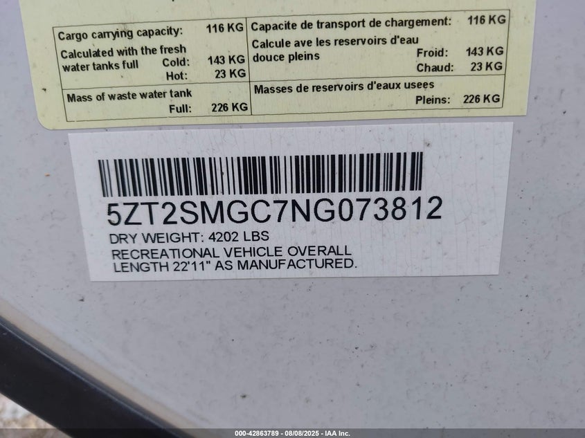 5ZT2SMGC7NG073812 2022 SALEEN  photo no. 9