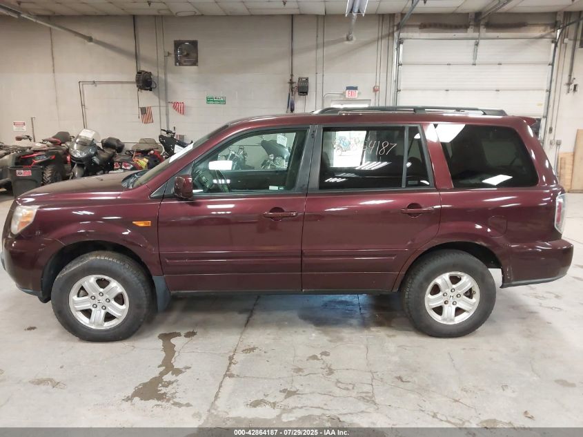 2008 Honda Pilot Vp VIN: 5FNYF18278B052705 Lot: 42864187