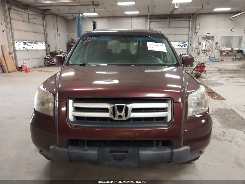 2008 Honda Pilot Vp VIN: 5FNYF18278B052705 Lot: 42864187