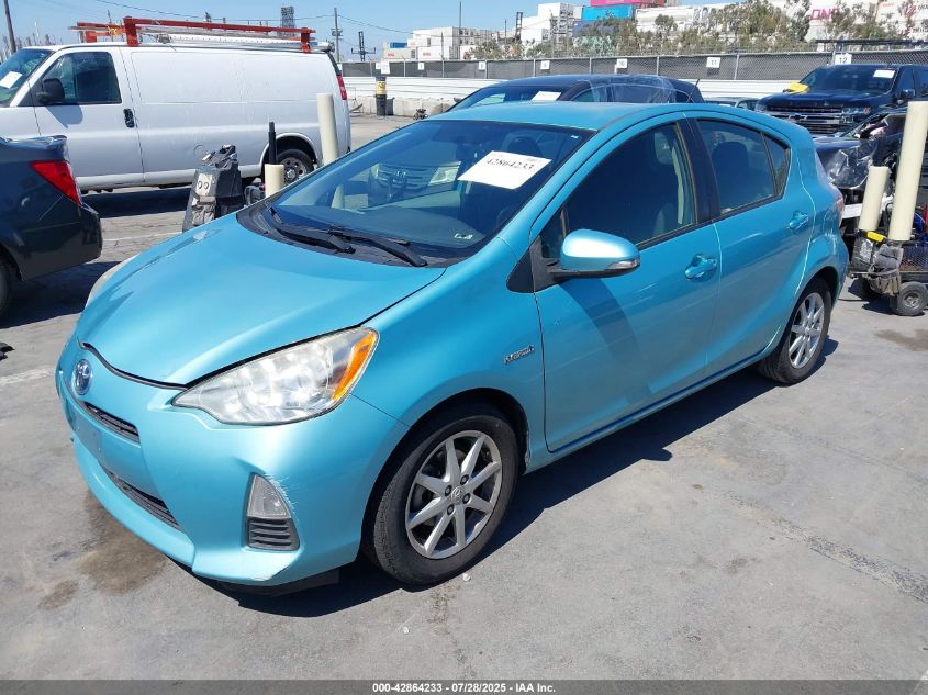 2012 Toyota Prius C Three VIN: JTDKDTB32C1006208 Lot: 42864233