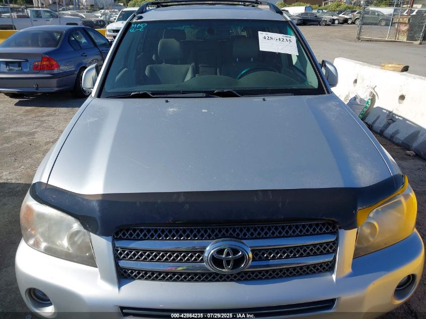 2006 Toyota Highlander Hybrid Limited V6 VIN: JTEDW21A460015561 Lot: 42864235