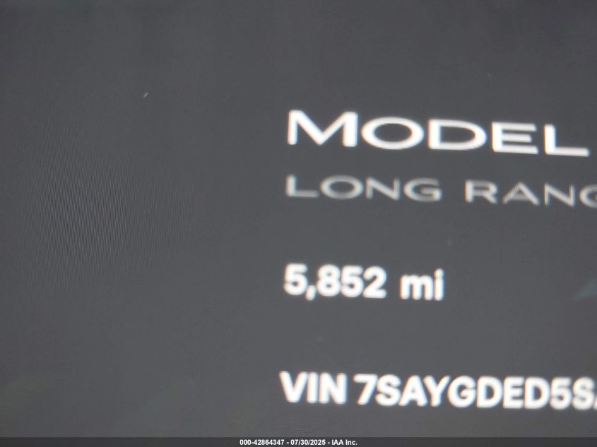 2025 Tesla Model Y - 7SAYGDED5SA379499