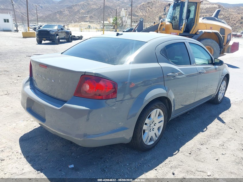 Vin: 1c3cdzab4en126897, lot: 43358217, dodge avenger se 20144
