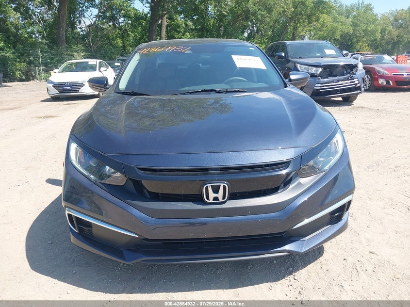 2019 Honda Civic 2.0 LX Blue Lot 111042864932 Vin 2HGFC2F63KH510934
