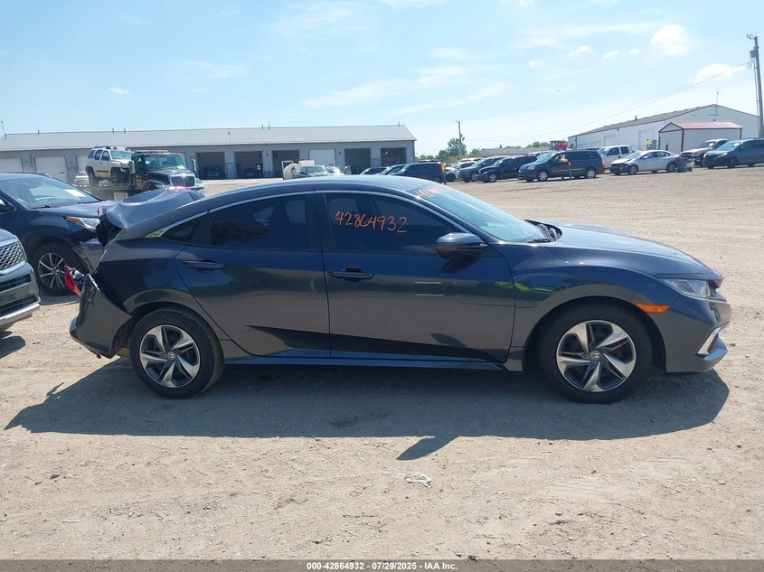 2019 Honda Civic 2.0 LX Blue Lot 111042864932 Vin 2HGFC2F63KH510934