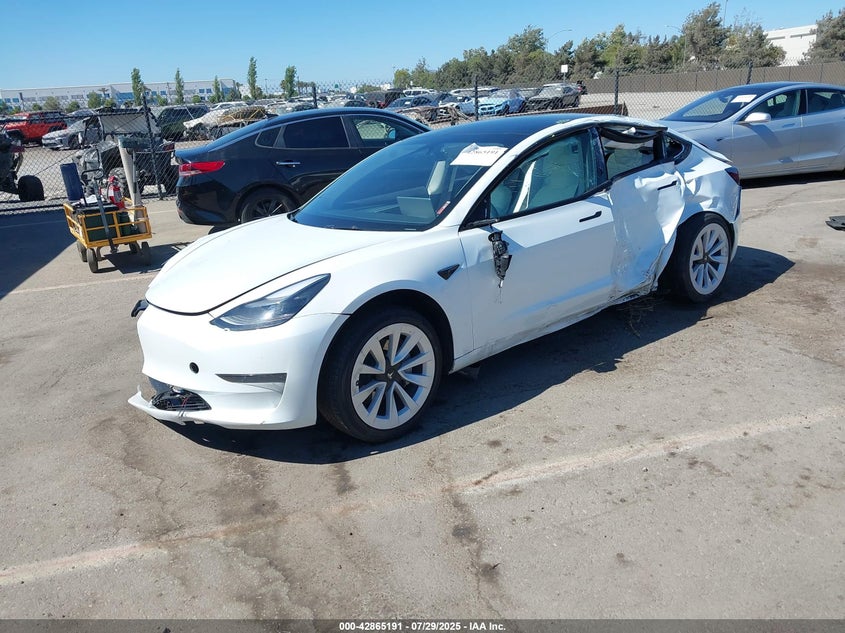 5YJ3E1EA7PF551320 2023 Tesla Model 3 Rear-wheel Drive White