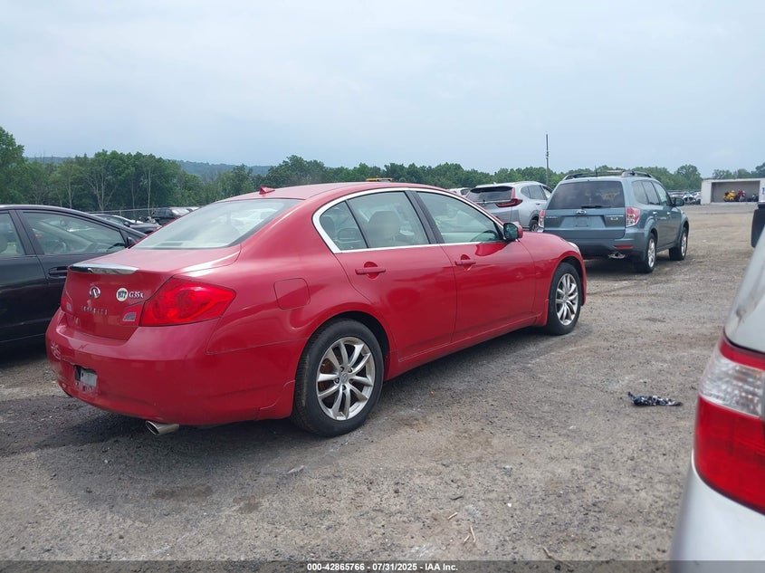 2008 Infiniti G35X VIN: JNKBV61F78M254193 Lot: 42865766