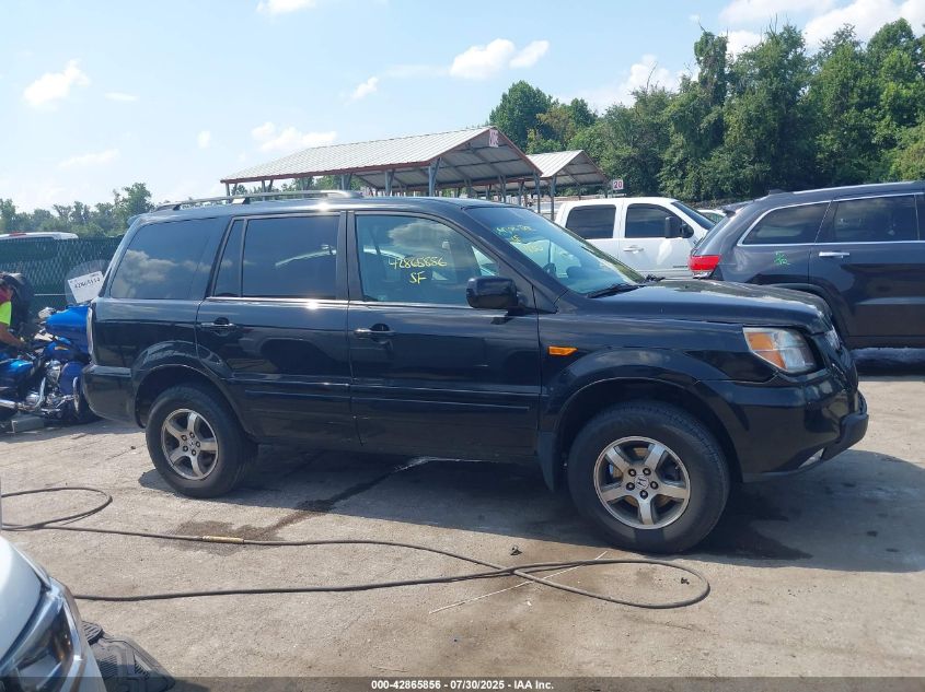 2007 Honda Pilot Ex-L VIN: 5FNYF18517B008966 Lot: 42865856