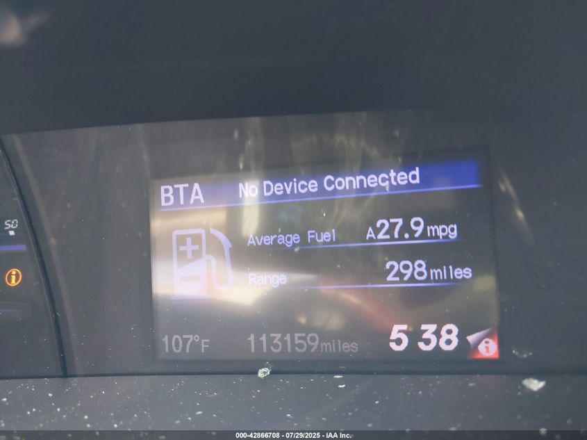 2012 Honda Civic Hybrid VIN: JHMFB4F28CS004406 Lot: 42866708