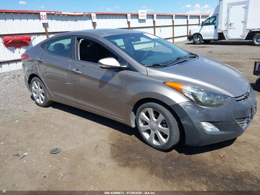 2013 Hyundai Elantra Limited VIN: 5NPDH4AE2DH411405 Lot: 42866872