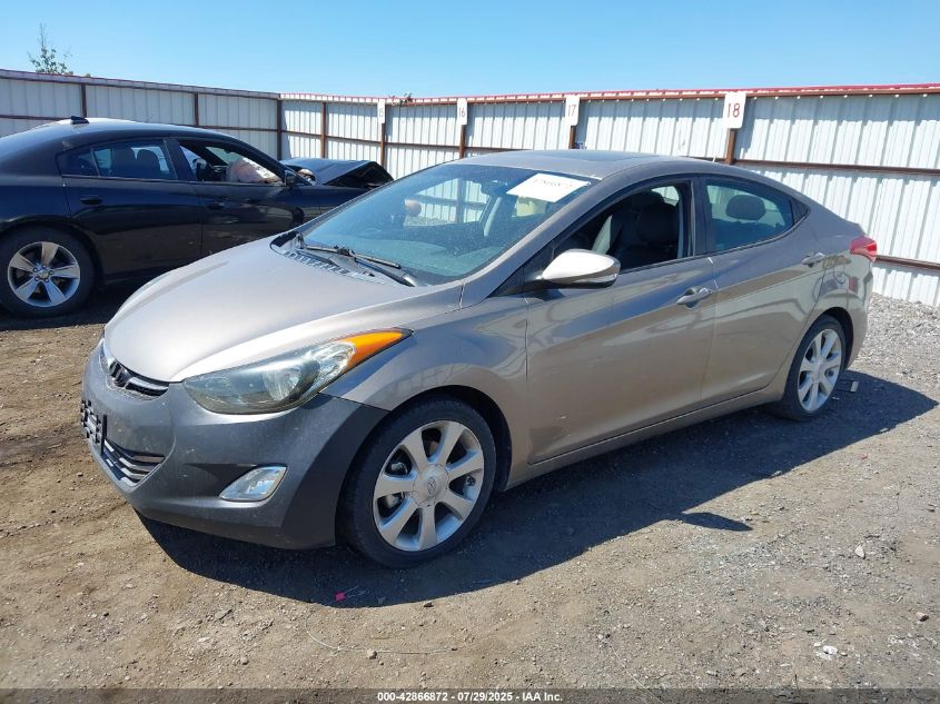 2013 Hyundai Elantra Limited VIN: 5NPDH4AE2DH411405 Lot: 42866872