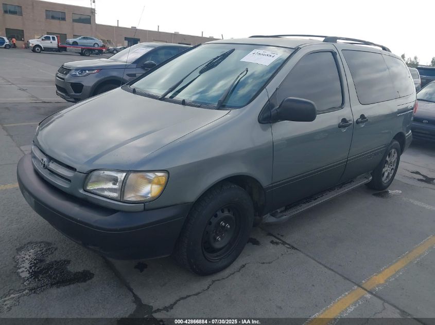 2000 Toyota Sienna Ce VIN: 4T3ZF19C2YU184342 Lot: 42866884