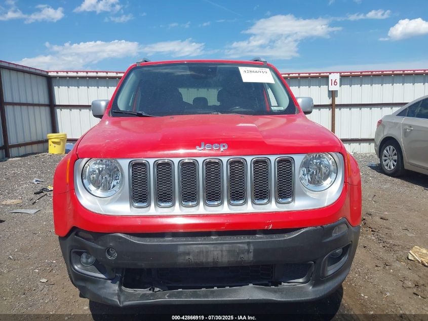 2015 Jeep Renegade Limited VIN: ZACCJBDT1FPB9017 Lot: 42866919