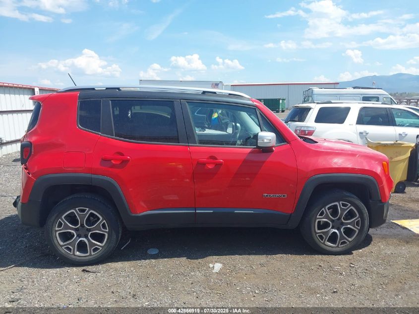 2015 Jeep Renegade Limited VIN: ZACCJBDT1FPB9017 Lot: 42866919