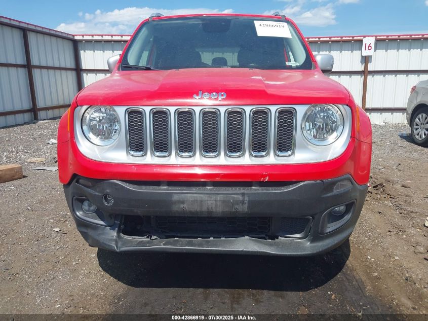 2015 Jeep Renegade Limited VIN: ZACCJBDT1FPB9017 Lot: 42866919
