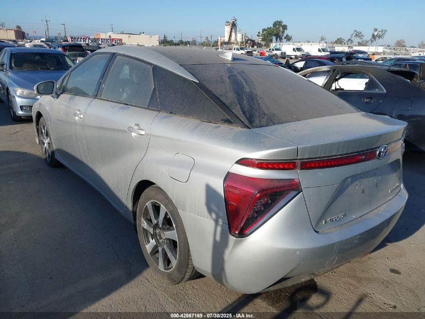 2017 Toyota Mirai VIN: JTDBVRBD0HA0019 Lot: 42867169