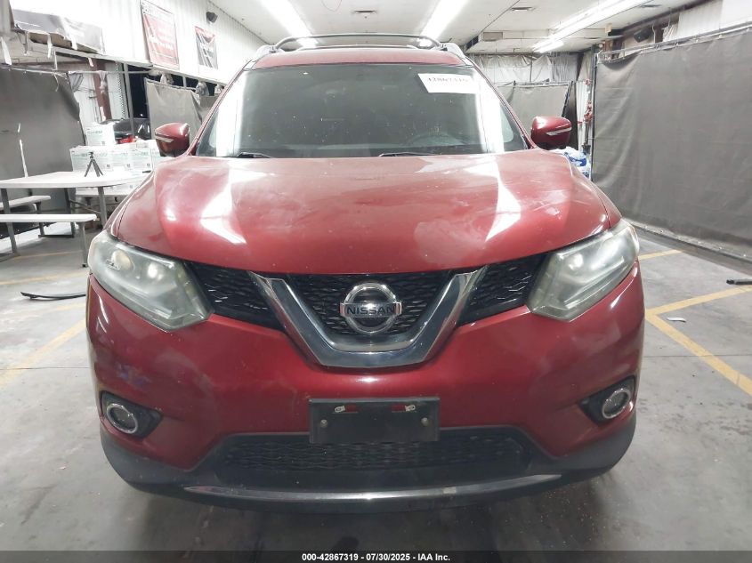 2015 Nissan Rogue Sl VIN: 5N1AT2MT6FC862945 Lot: 42867319