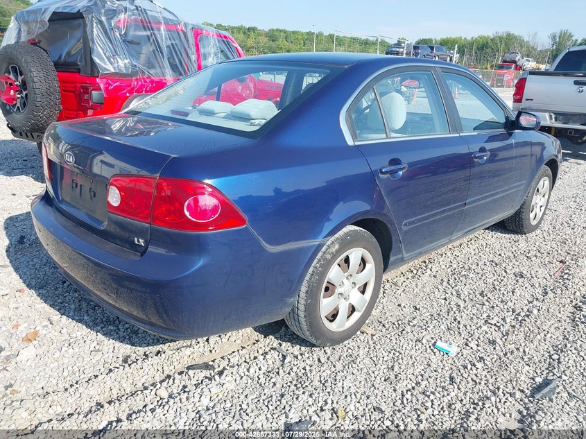 2008 Kia Optima Lx VIN: KNAGE123385227367 Lot: 42867333