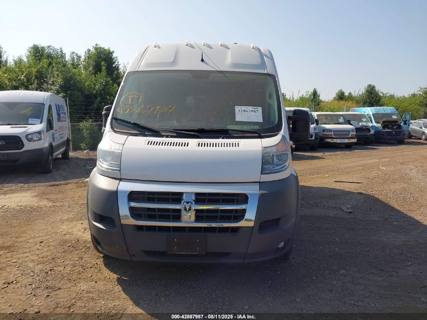 2018 Ram Promaster 2500 Window Van High Roof 159 Wb VIN: 3C6TRVPG2JE146810 Lot: 42867987