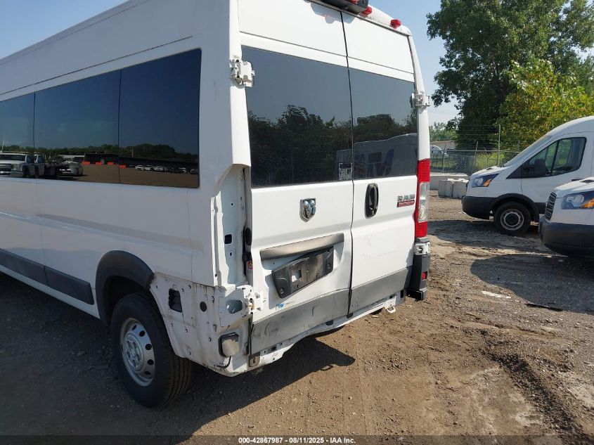 2018 Ram Promaster 2500 Window Van High Roof 159 Wb VIN: 3C6TRVPG2JE146810 Lot: 42867987