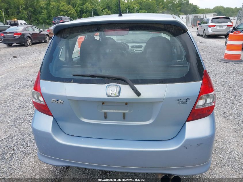 2008 Honda Fit Sport VIN: JHMGD38618S016137 Lot: 42868668