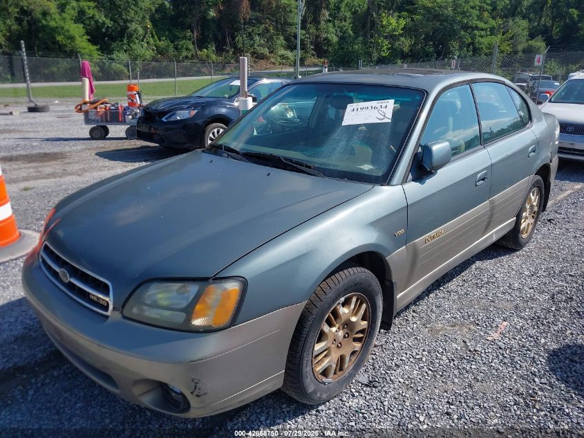 2002 Subaru Outback H6-3.0/H6-3.0 Vdc green sedan gasoline 4S3BE896827200389 photo #3
